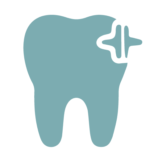 Clean Tooth icon in blue
