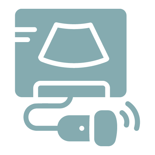 ultrasound icon in blue